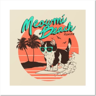 Meowmi Beach Posters and Art